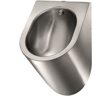 Urinario de acero inoxidable con entrada agua vertical