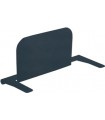 Respaldo con apoyabrazos para asiento de ducha abatible color grafito