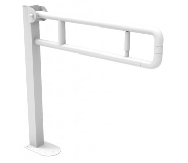 Barra abatible vertical 800mm con portarrollos y bloqueo