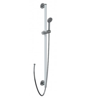 Barra vertical blanca 1200mm con ducha