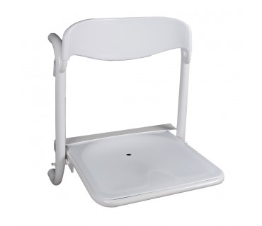 Asiento anatómico abatible y extraíble