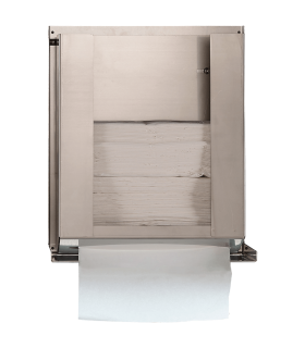 DISPENSADOR DE PAPEL TOALLA CON SOPORTE INCLUIDO PARA INSTALAR DETRÁS DEL ESPEJO