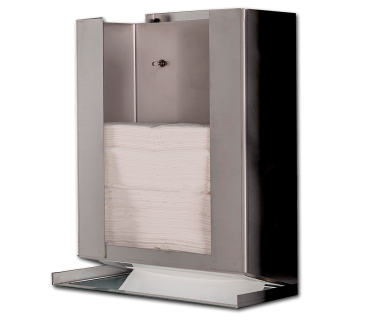 DISPENSADOR DE PAPEL TOALLA CON SOPORTE INCLUIDO PARA INSTALAR DETRÁS DEL ESPEJO