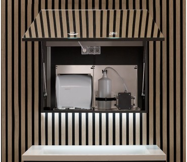 Armario de 2 módulos : Jabón + Secador de manos