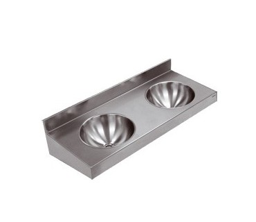 Lavamanos mural de acero inoxidable