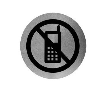 Señaletica de prohibido utilizar el móvil